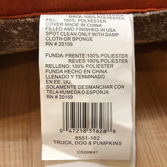 🎉Host Celebrate Fall Dog & Truck Pillow-NWT🎉 - Picture 13 of 13